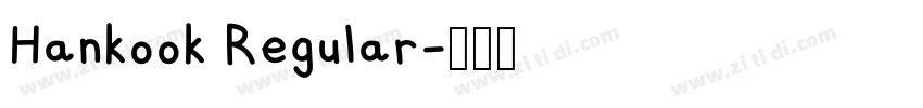 Hankook Regular字体转换